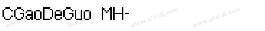 CGaoDeGuo MH字体转换